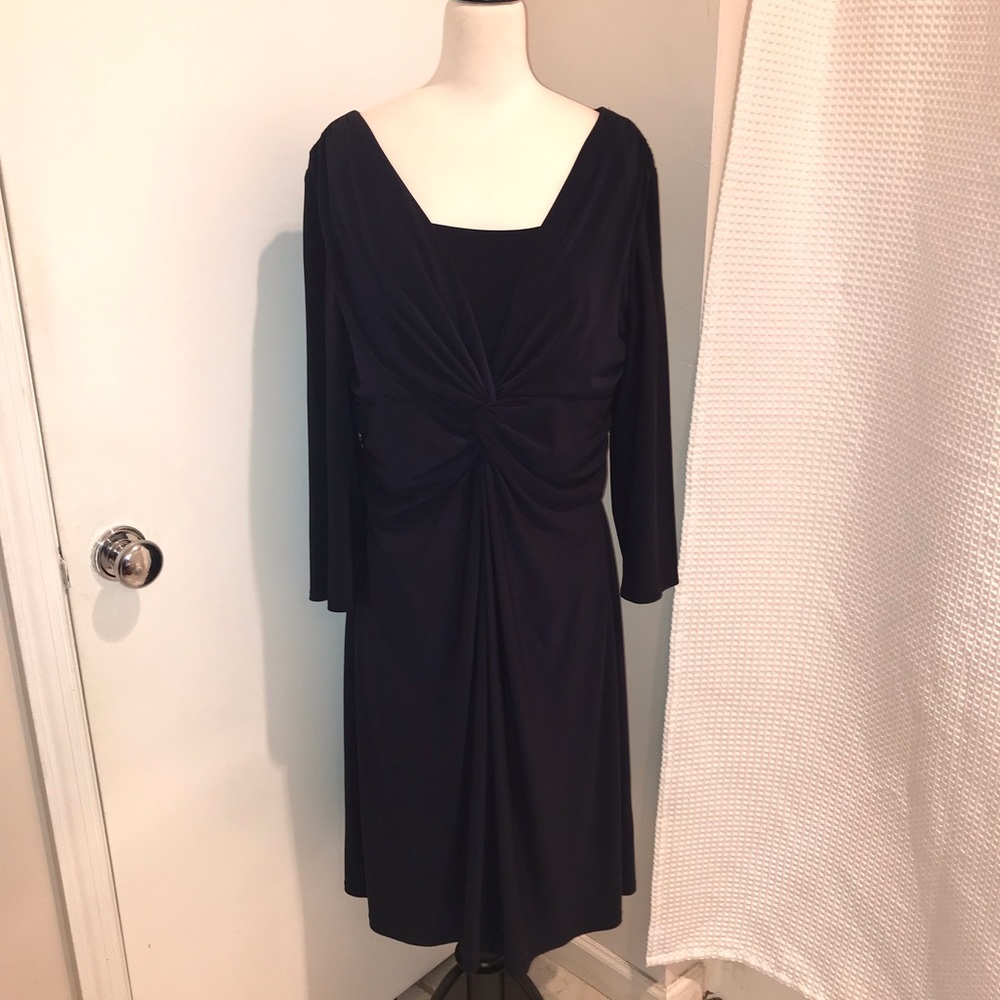 Beautiful Chaps Dress W/ Ruching at Waist Size XL